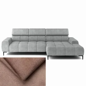 Ecksofa PLAZA MINI mit Relaxfunktion Elektrisch verstellbarer Sitz Sofa - Palladium 4