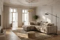 Ecksofa 260x170 cm Aspen Mini mit Schlaffunktion, verstellbare Kopfstützen und Bettkasten