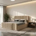 Polsterbett Modena mit Bettkasten und Kopfteil im Samt Magic Velvet - Beige.jpg