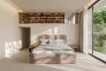 Polsterbett Venezia mit Bettkasten und abgerundetem Kopfteil im Samt Magic Velvet - Beige