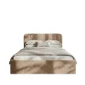 Polsterbett Venezia mit Bettkasten und abgerundetem Kopfteil im Samt Magic Velvet - Beige