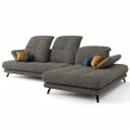 Ecksofa Verde mit verstellbarer Sitztiefe und Kopfteilen im Stoff Aragon 97 - Dunkelgrau.jpg