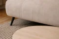 Ecksofa Bergamo mit dekorativen Nähten und verstellbarer Sitztiefe