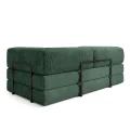 Sofa Edi mit Schlaffunktion 200x200 cm, mit modernem Metallrahmen