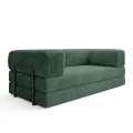Sofa Edi mit Schlaffunktion 200x200 cm, mit modernem Metallrahmen