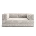 Sofa Edi mit Schlaffunktion 200x200 cm, mit modernem Metallrahmen