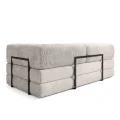 Sofa Edi mit Schlaffunktion 200x200 cm, mit modernem Metallrahmen