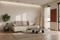 Ecksofa 280x180 cm mit verstellbarer Sitztiefe, moderne Metallbeine - hydrophober Aragon 03, Creme Beige.jpg