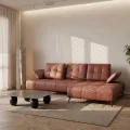 _Ecksofa Echtleder 280x180 cm mit verstellbarer Sitztiefe, moderne Metallbeine – luxuriöses Madras-Leder - K21 Warmes Braun  Cognac - Rechts.jpg