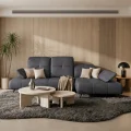 _Ecksofa Bergamo Echtleder 280x180 cm mit verstellbarer Sitztiefe, verstellbare Kopfstützen moderne Metallbeine - luxuriöses Madras - K23 Dunkelgrau  - Rechts.jpg