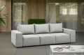GARDEN Sofa 3-Sitzer Hellgrau