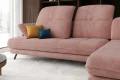Ecksofa mit verstellbarer Sitztiefe und Kopfteile