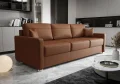 Ledersofa AVANTI DL Leder Couch mit Schlaffunktion 230 cm - Braun