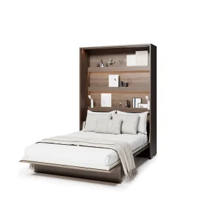 Wandklappbett 140x200 Vertikal Lenart BED CONCEPT Schrankbett Dunin-Eiche BC-01