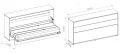 Wandklappbett Bed Concept 90x200 Horizontal Lenart Bett