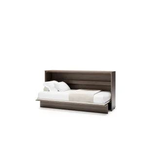 Wandklappbett 90x200 Horizontal Schrankbett Lenart BED CONCEPT - Dunin-Eiche BC-06