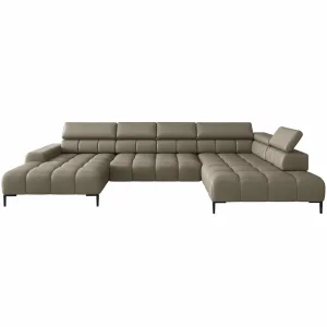 Ecksofa PLAZA XL mit Relaxfunktion und Sitztiefenverstellung Elektrisch Sofa - GAVIN 201 | Sofort verfügbar