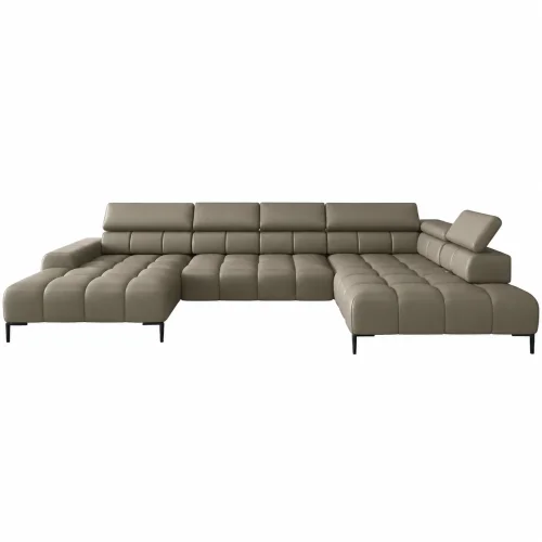 Ecksofa PLAZA XL mit Relaxfunktion und Sitztiefenverstellung Elektrisch Sofa - GAVIN 201