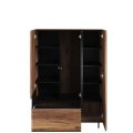 Vitrine BORGA 5 mit Tür Regale und Schublade Schrank Sideboard