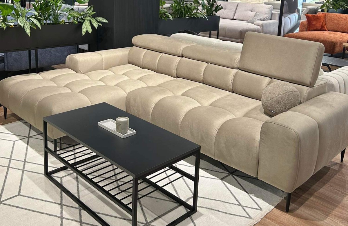 Solar 11 Ecksofa Plaza Mini mit Elektriche Sitzflasche Verstellbar