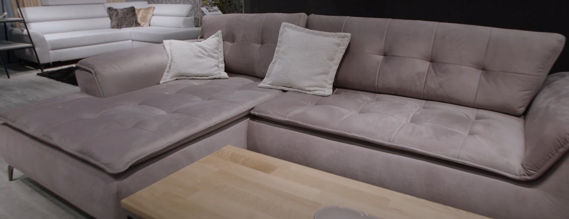 Ecksofa Rosa Pink Monolith