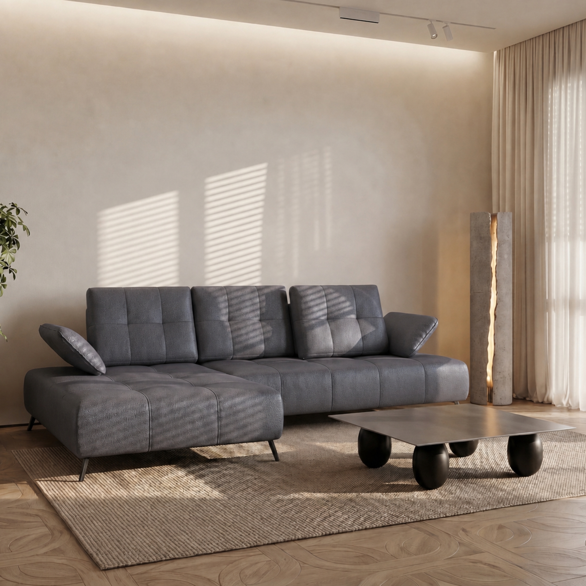 Ecksofa Dante Leder K23