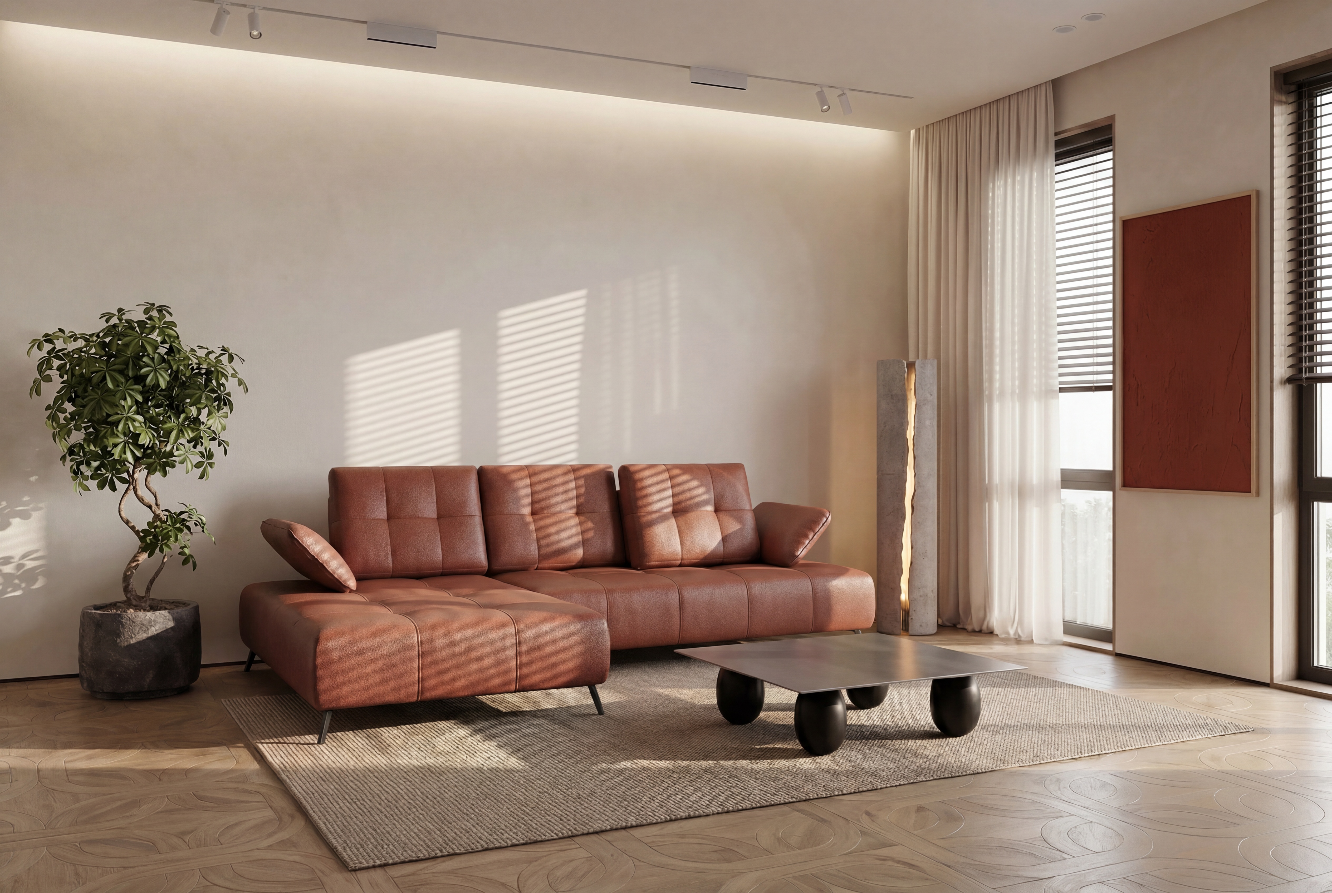 Ecksofa Dante Leder K31