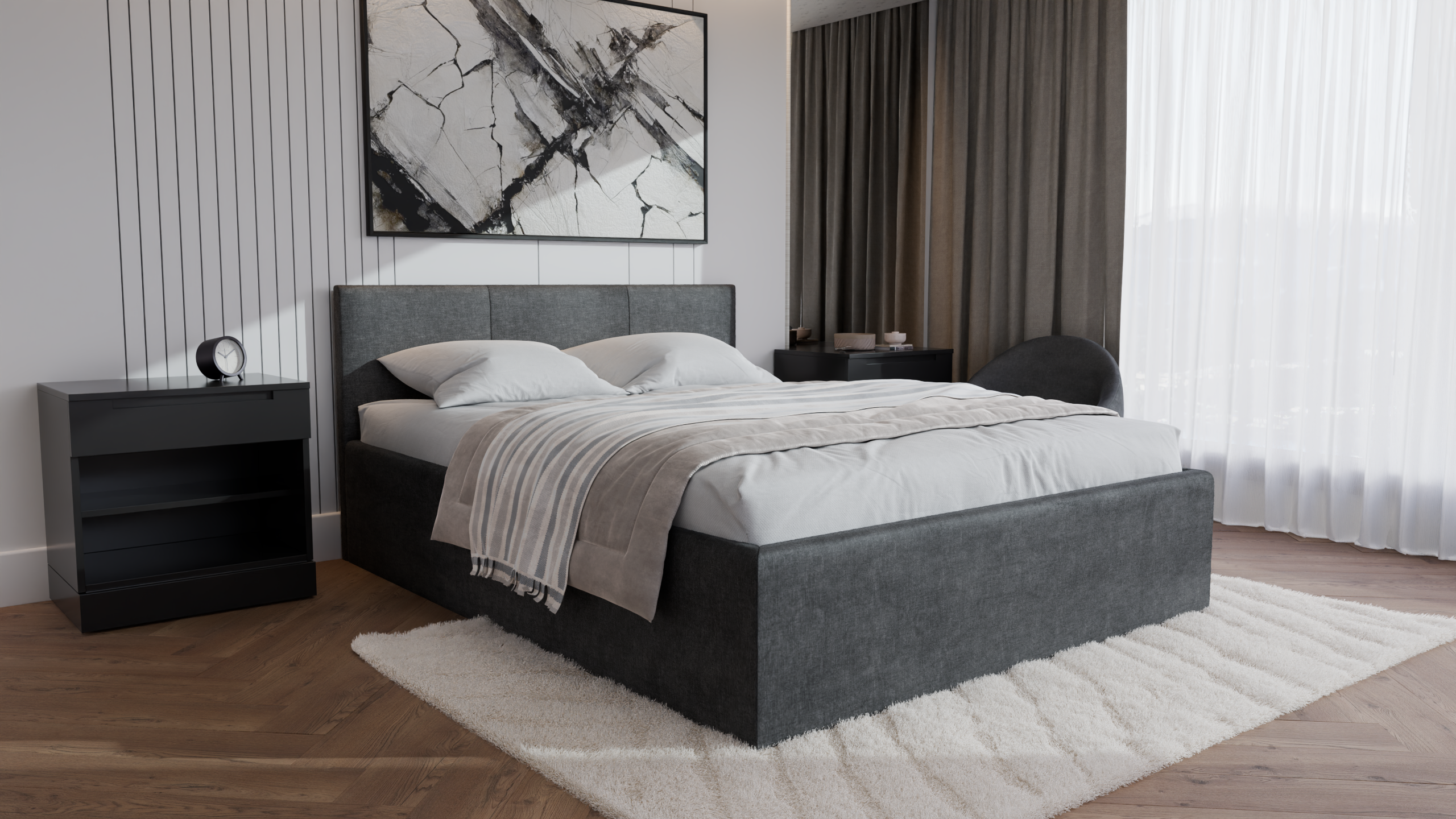 Dona Polsterbett 160x200 cm - Noble 85