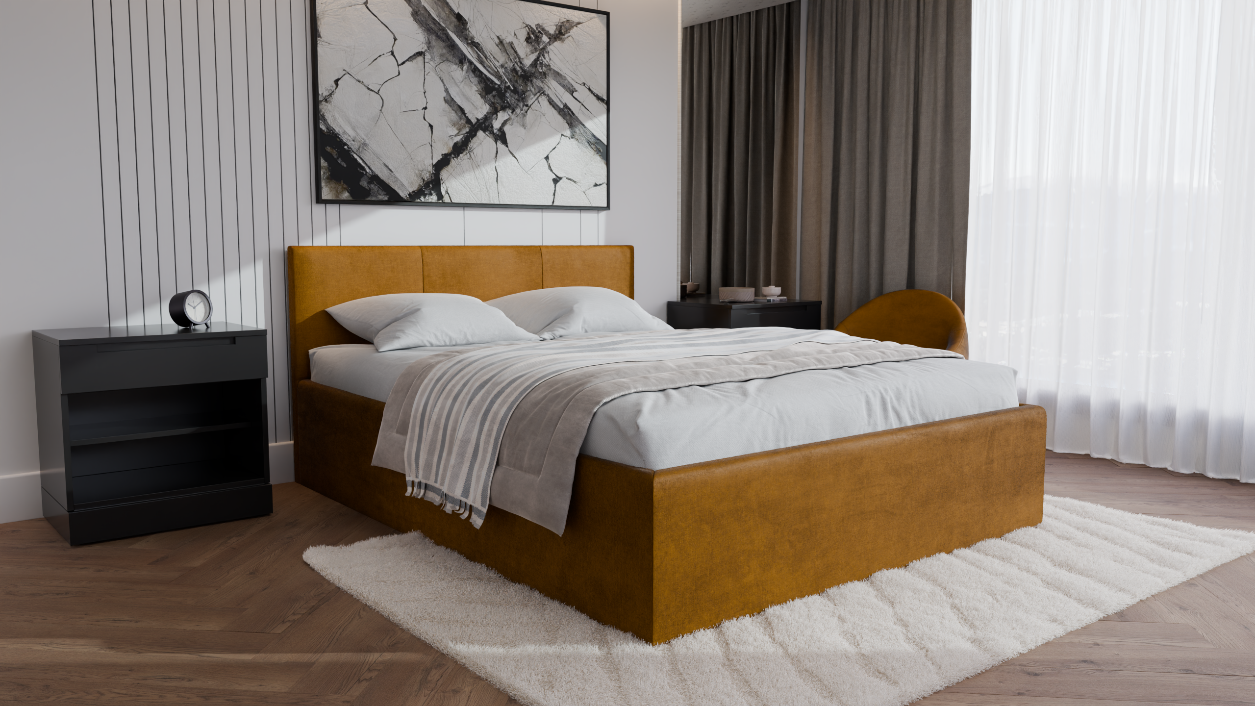 Dona Polsterbett 160x200 cm - Noble 48