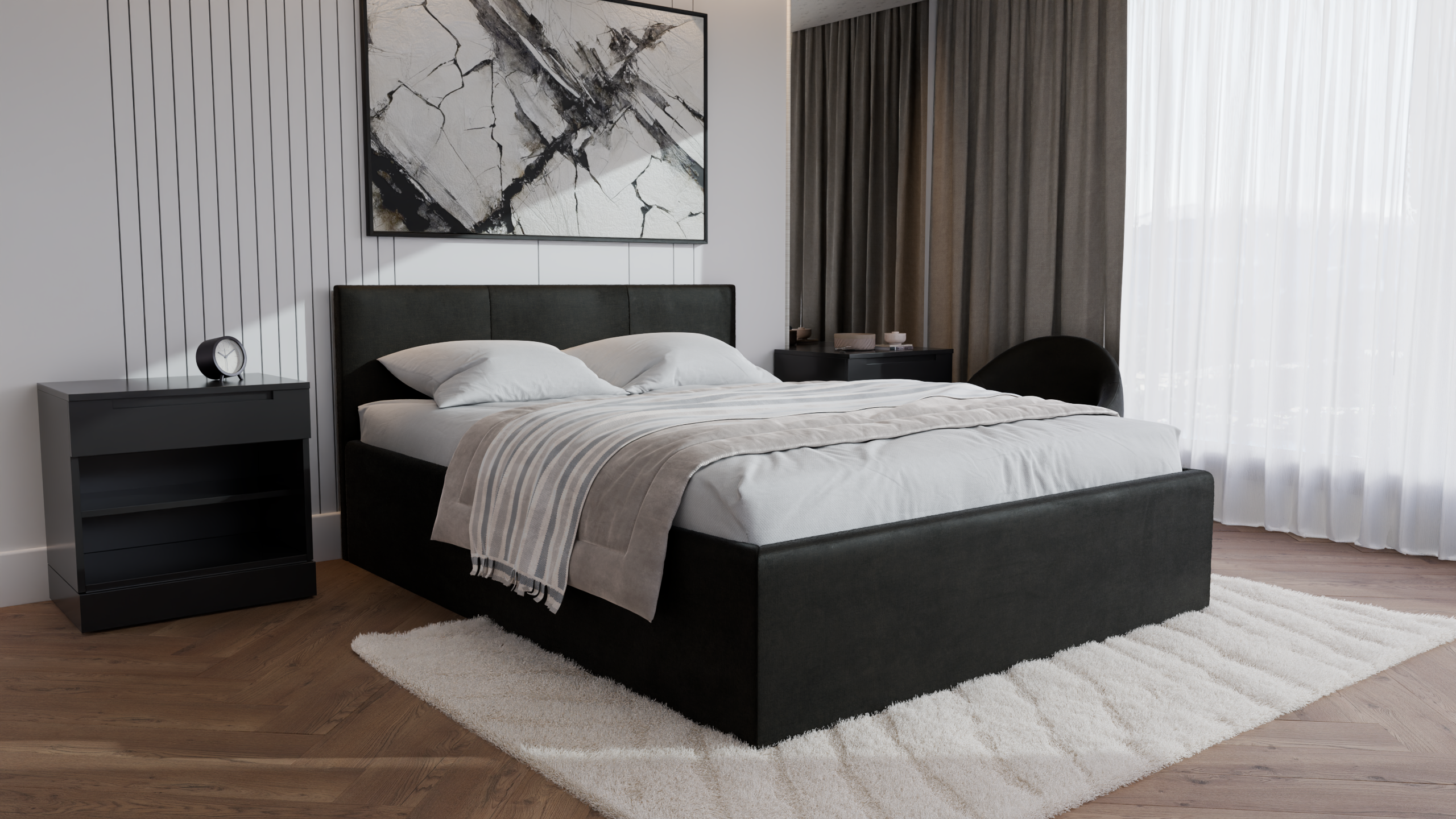 Dona Polsterbett 160x200 cm - Noble 95