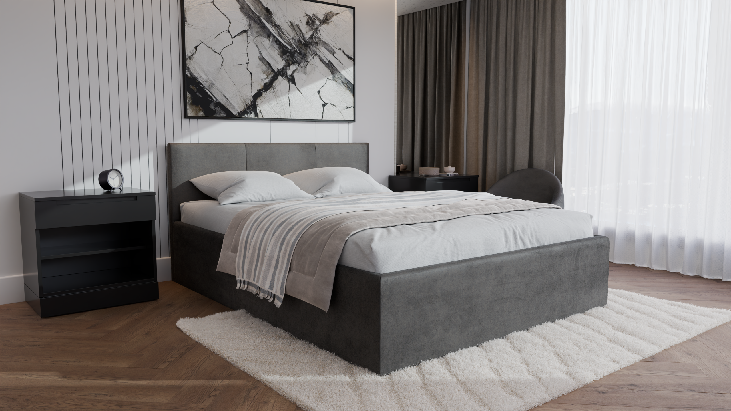 Dona Polsterbett 160x200 cm - Noble 84