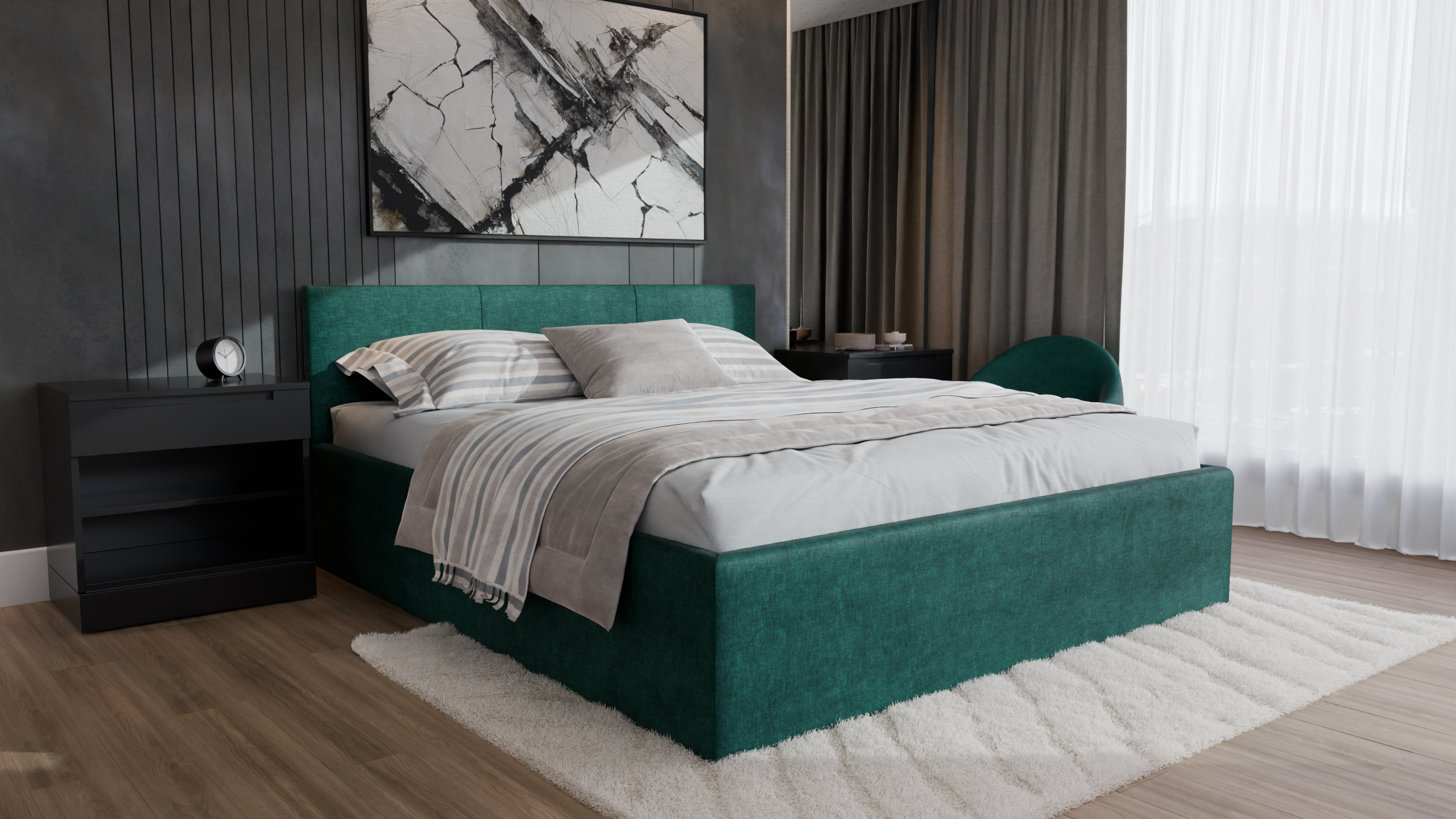 Dona Polsterbett 180x200 cm - Noble 37