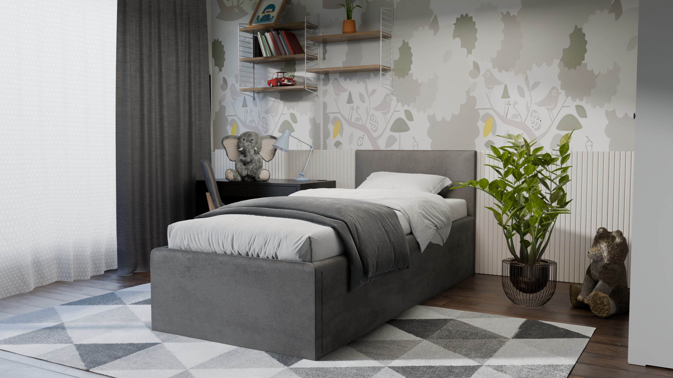 Dona Polsterbett 90x200 cm - Noble 84