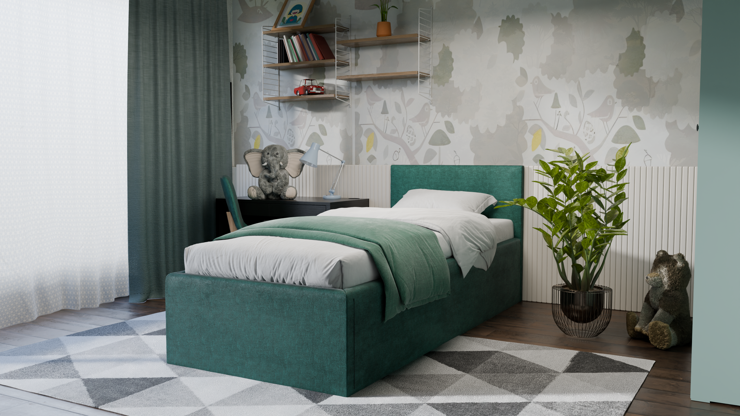 Dona Polsterbett 90x200 cm - Noble 37