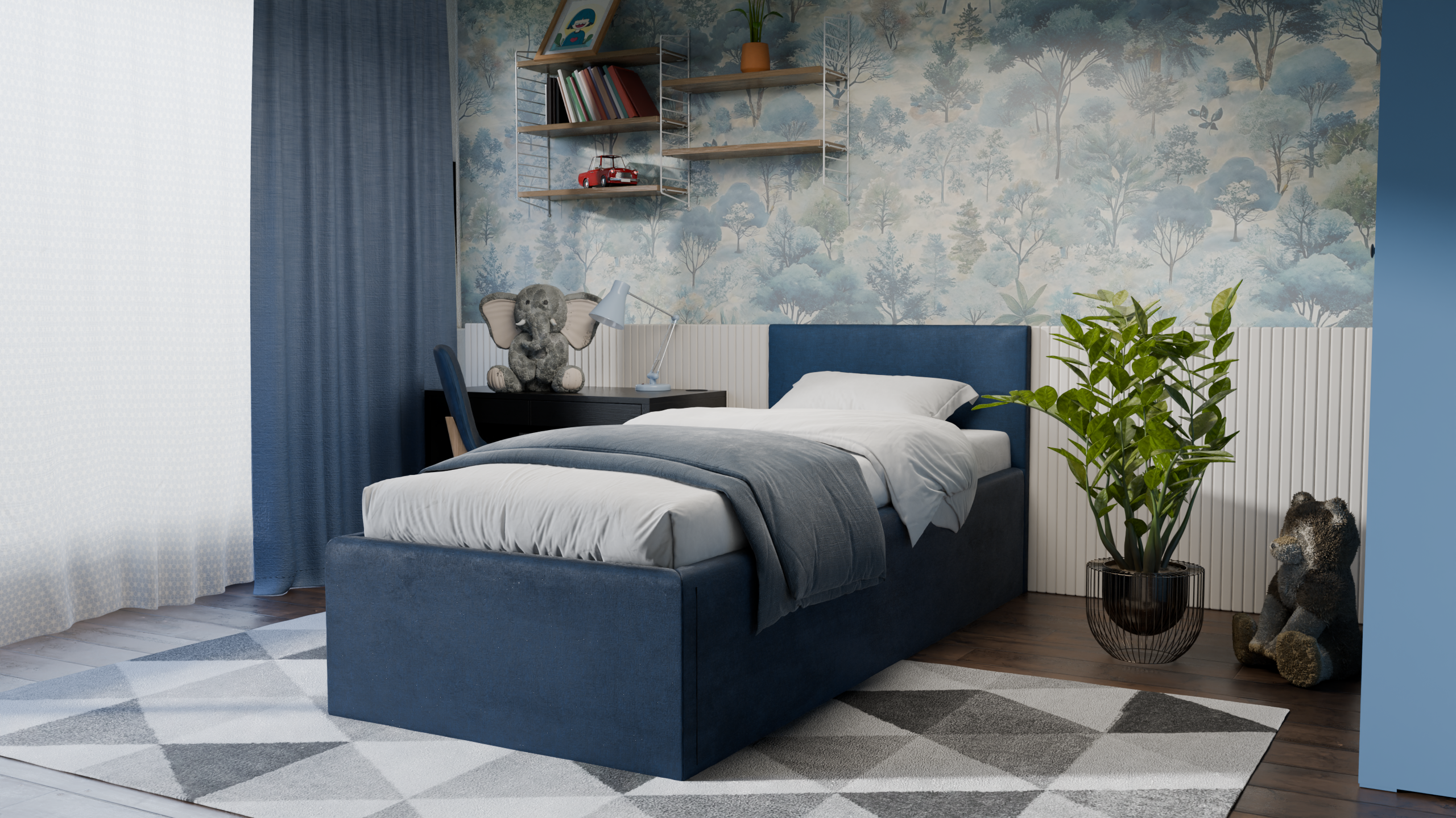 Dona Polsterbett 90x200 cm - Noble 77