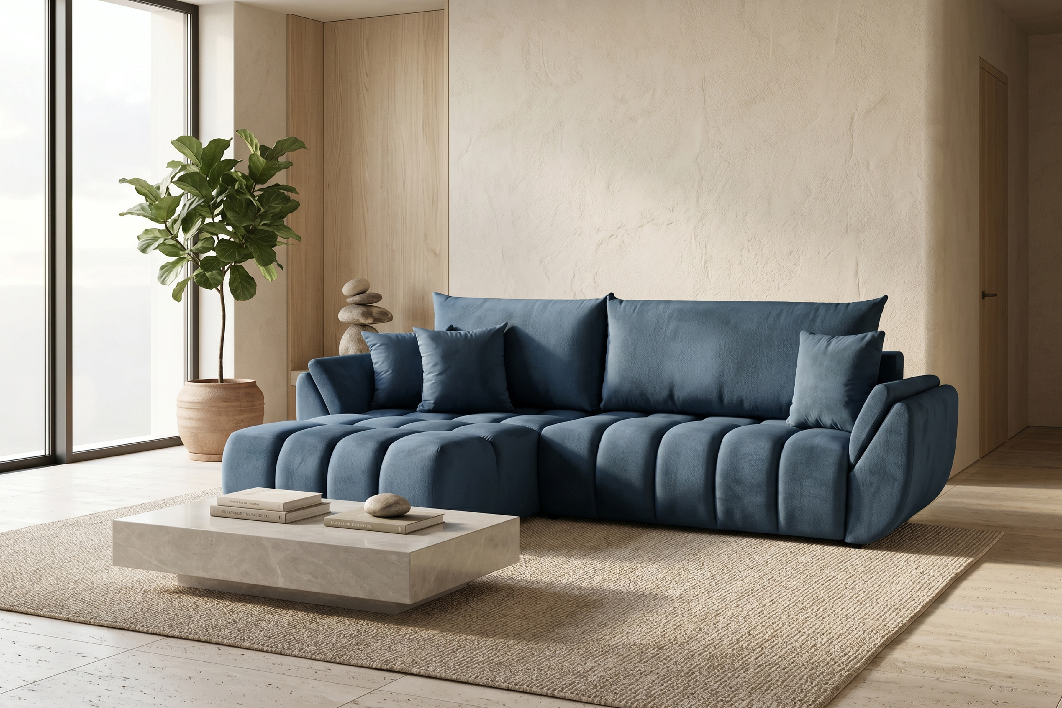 Ecksofa OTI Dunkelblau