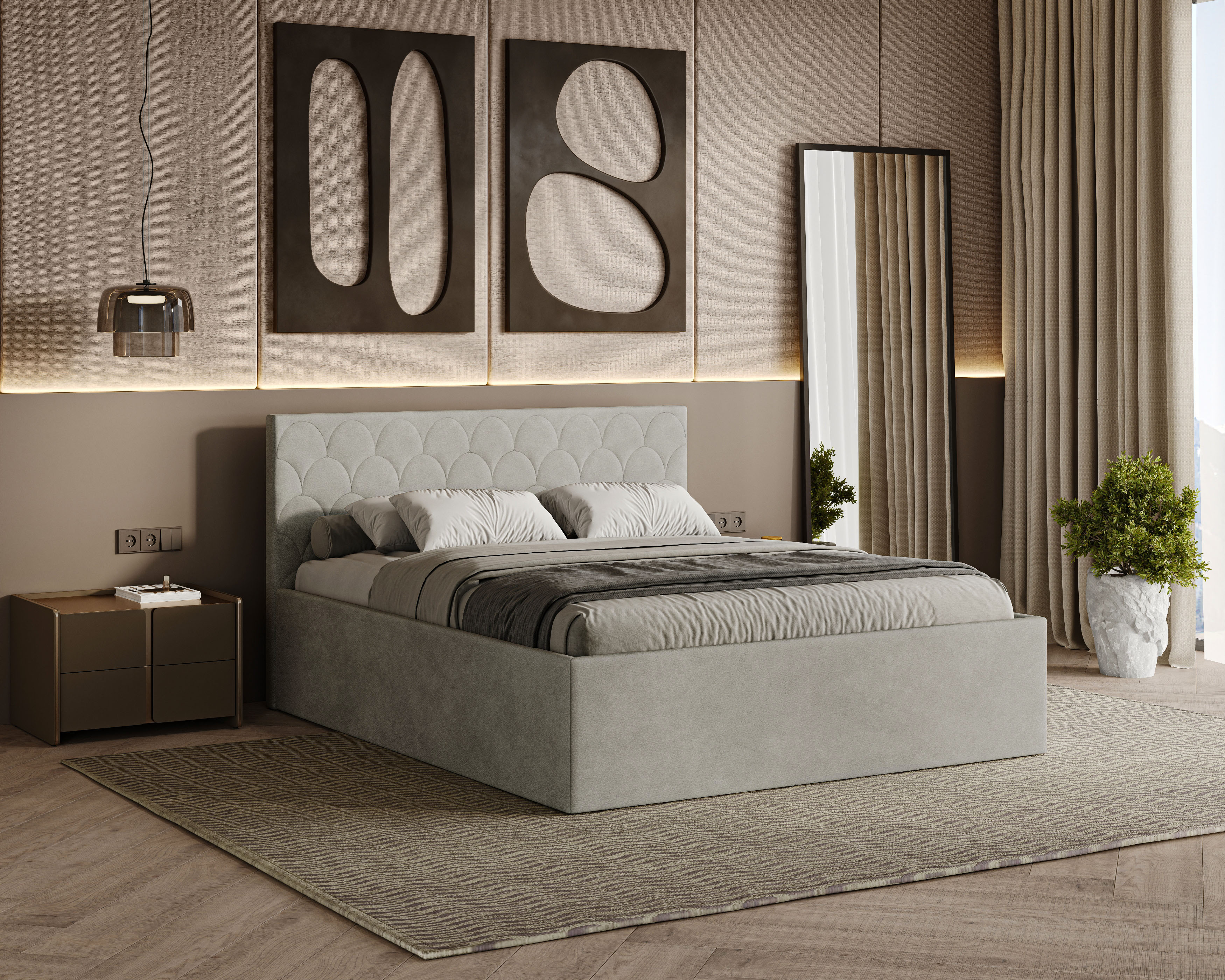 Radius Polsterbett 160x200 cm - Noble 02