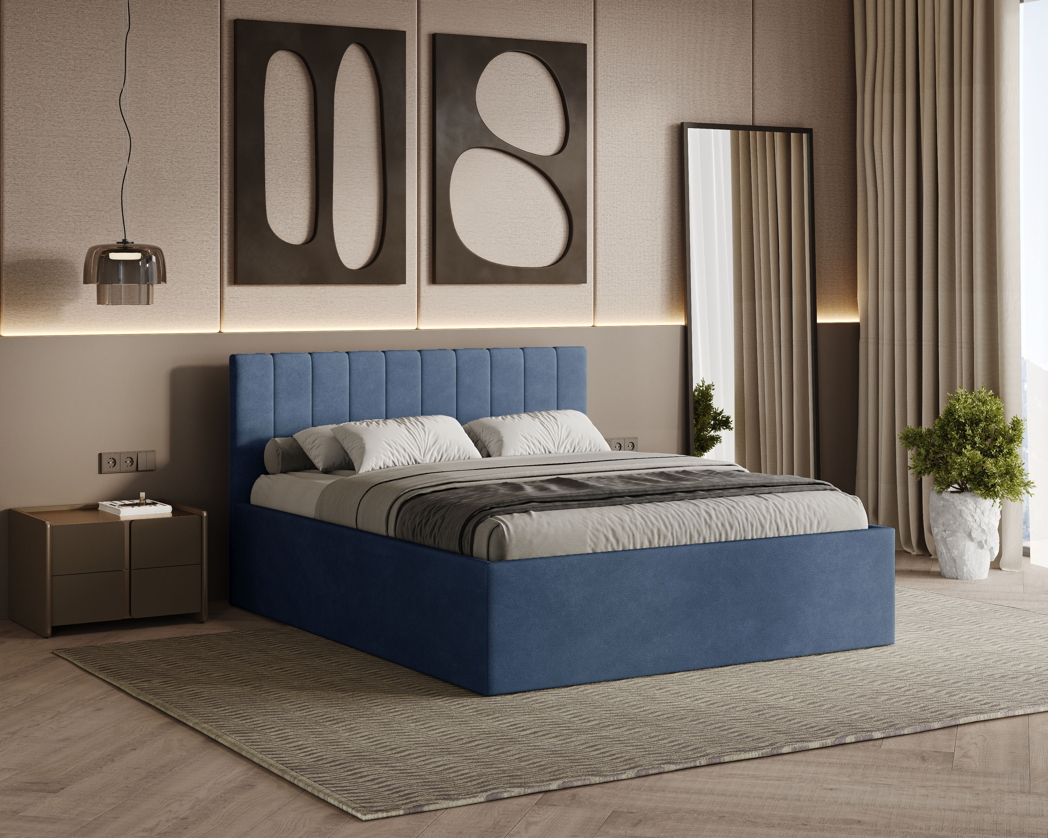 Radius Polsterbett 160x200 cm - Noble 77