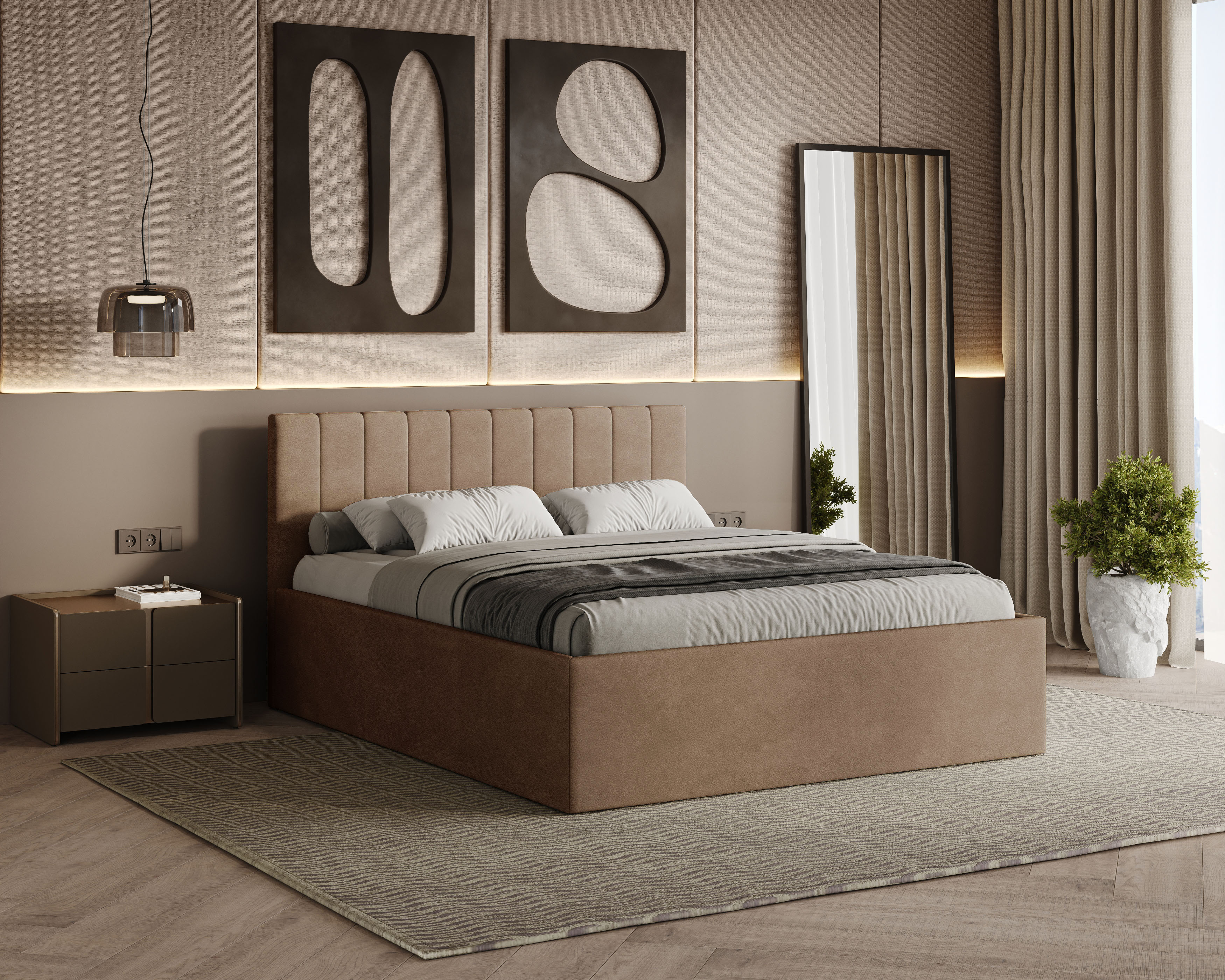 Rettan Polsterbett 180x200 cm - Noble 09