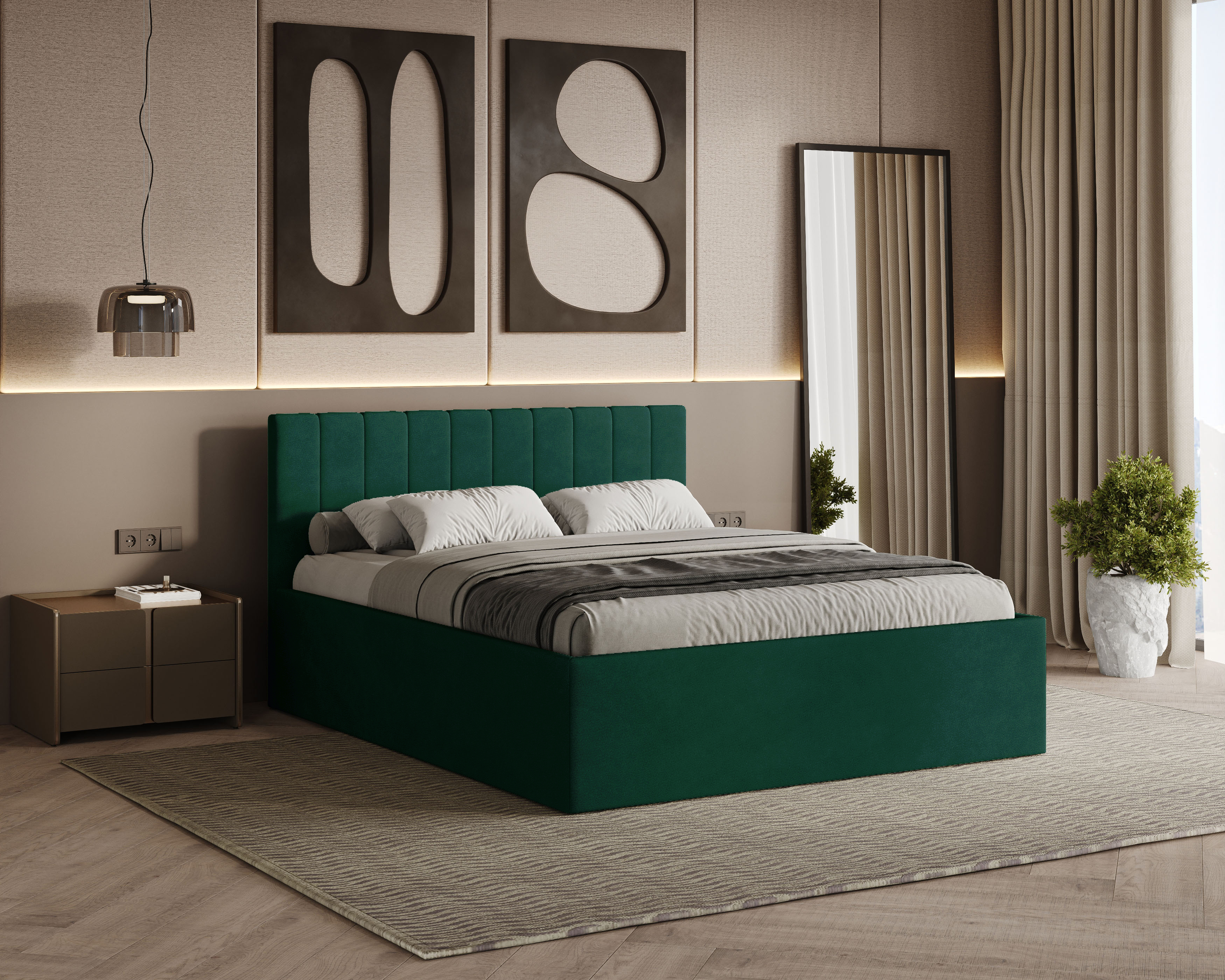 Rettan Polsterbett 180x200 cm - Noble 37