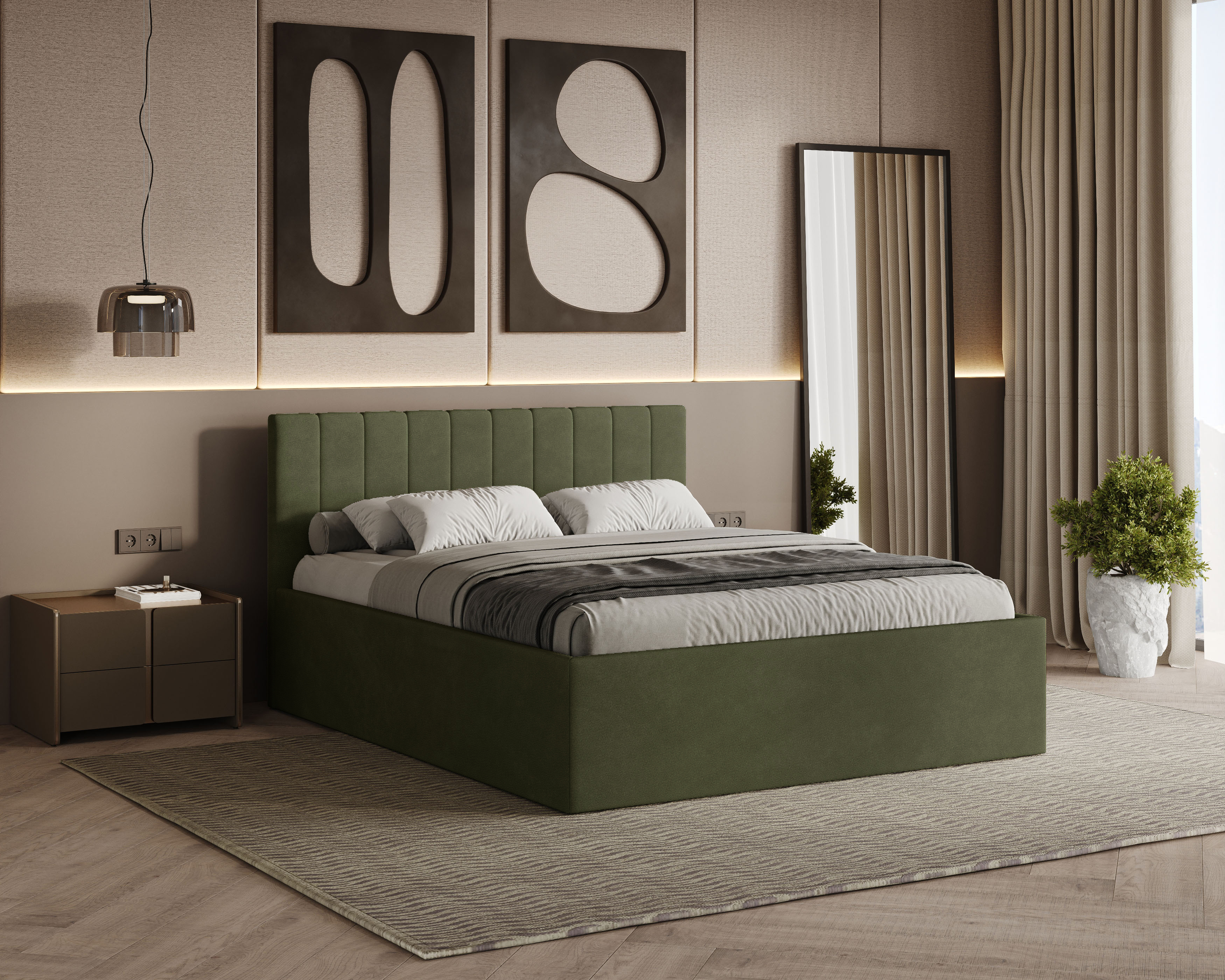 Rettan Polsterbett 180x200 cm - Noble 38