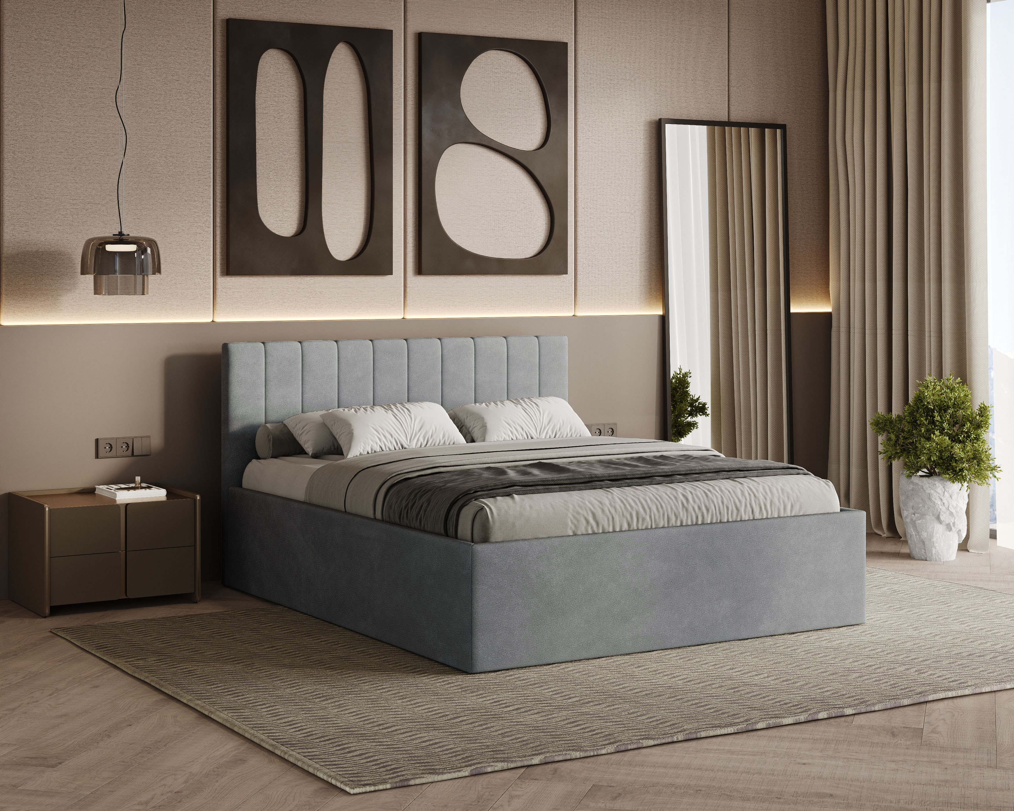 Rettan Polsterbett 180x200 cm - Noble 85