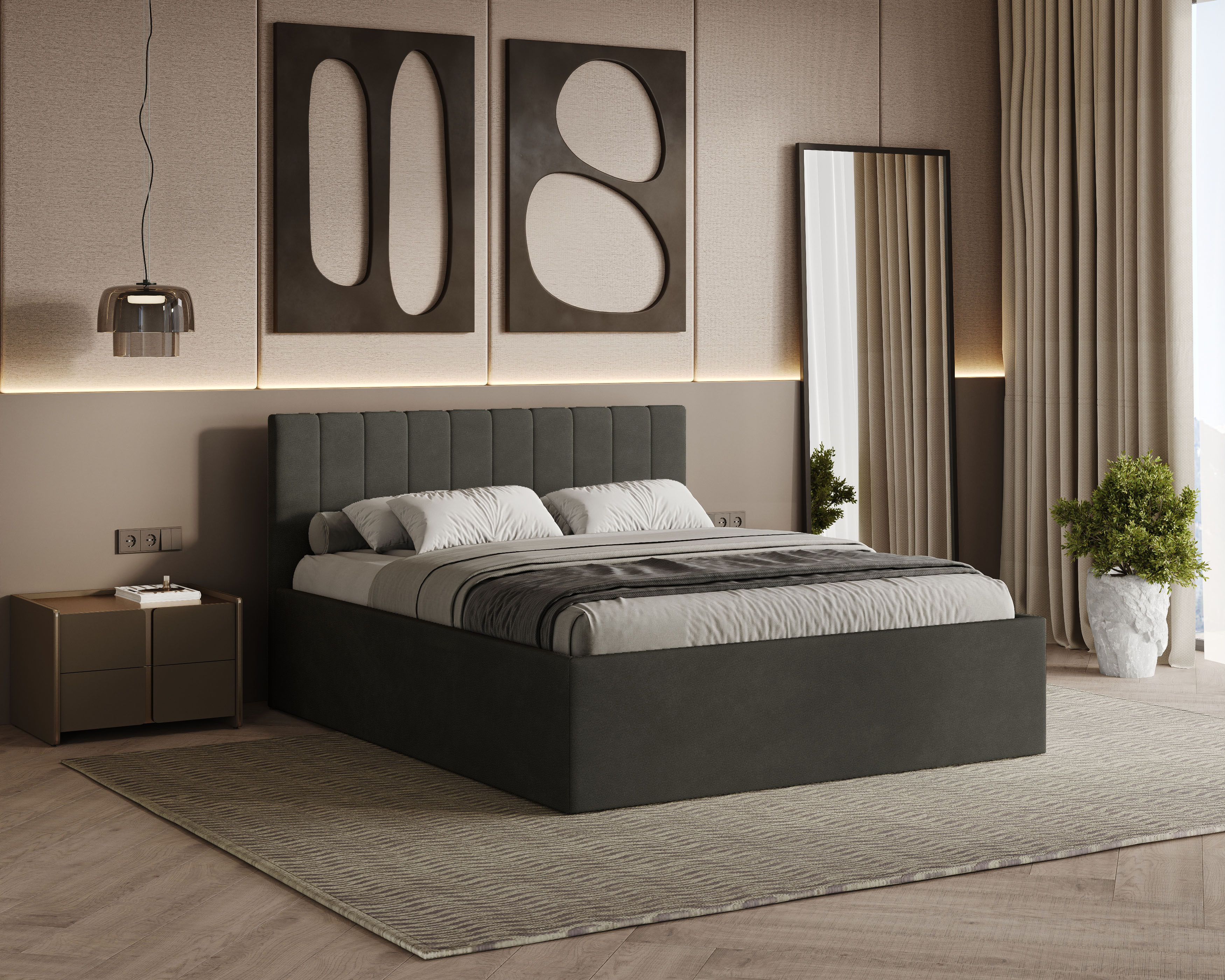 Rettan Polsterbett 180x200 cm - Noble 95