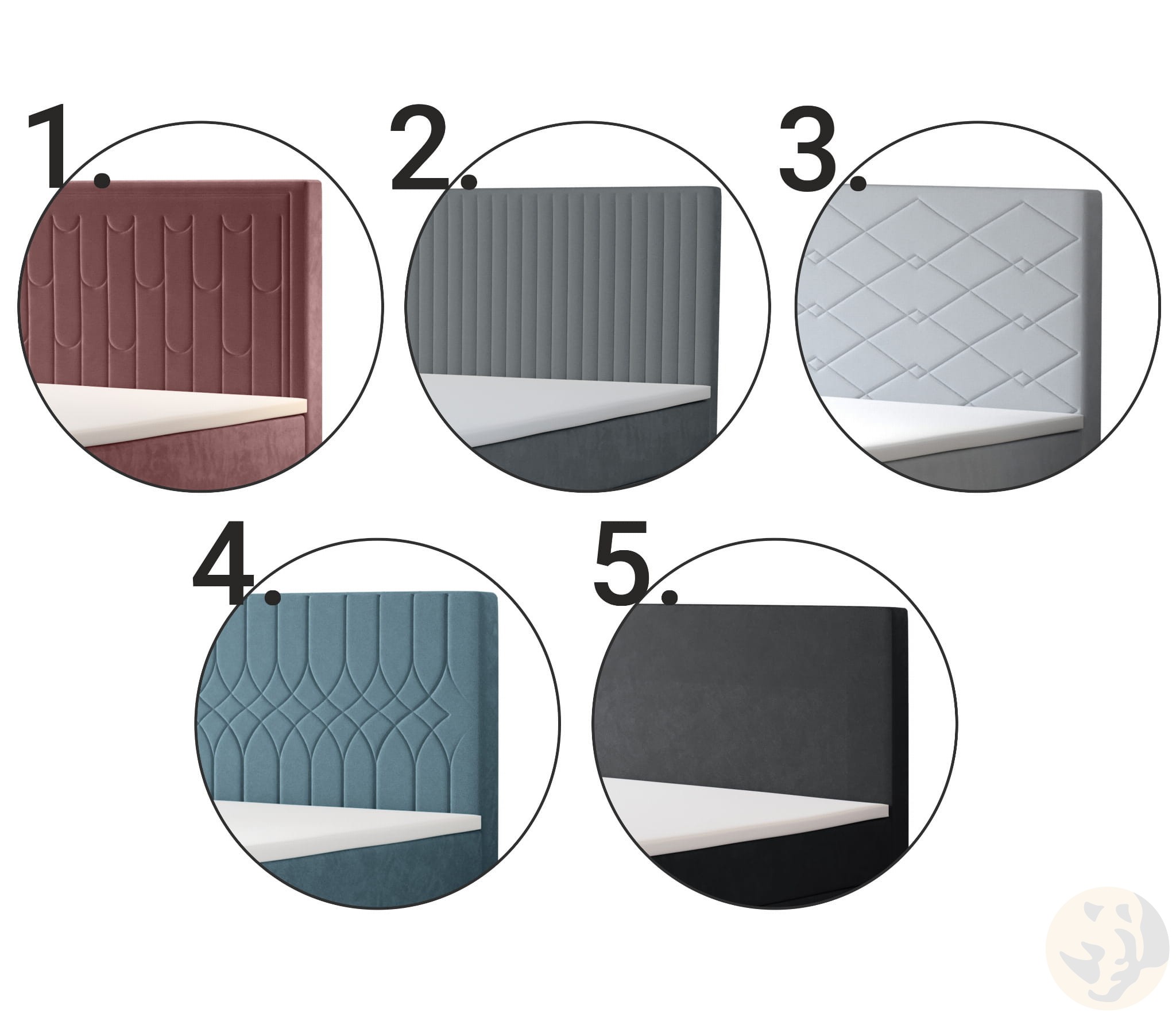 Kopfteil zur Auswahl